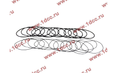 Кольцо уплотнительное гильзы цилиндра (комплект 12 тонких и 12 толстых) двигатель TD226B6G фото Магнитогорск
